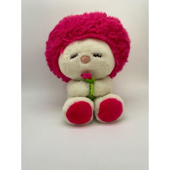 Rare 1984 Frou Frou Pink with Rose Plush: Vintage 80s Collectible from Fun Farm - Picture 1 of 8